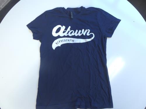 A-Town REPRESENTIN'  "OG Navy Blue " GILDAN SOFTSTYLE LADIES T-SHIRT ( Size Medium )