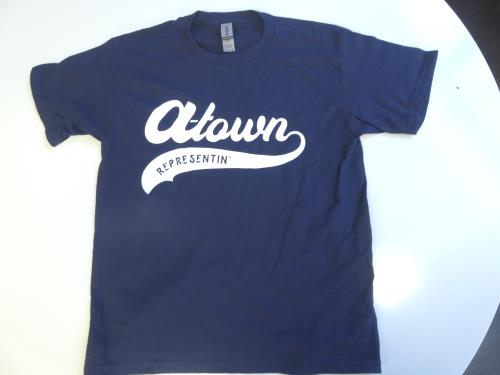 A-Town REPRESENTIN'  "OG Navy Blue " YOUTH  GILDAN  PERFORMANCE ( Youth Size : Medium )