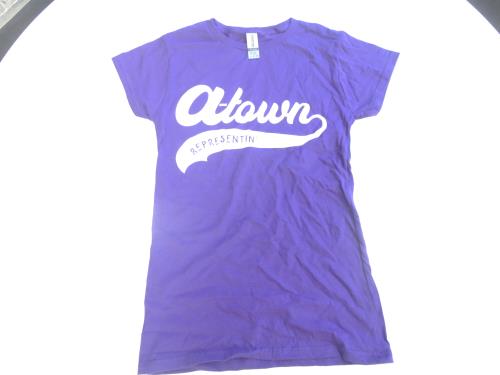 A-Town REPRESENTIN'  "PURPLE"  GILDAN SOFTSTYLE LADIES T-SHIRT  ( Size Small )