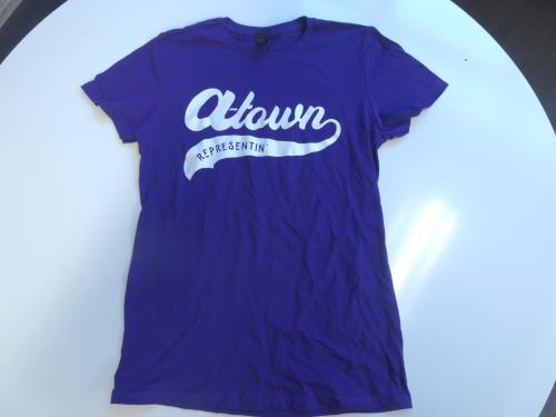 A-Town REPRESENTIN'  "PURPLE"  GILDAN SOFTSTYLE LADIES T-SHIRT  ( Size Medium )