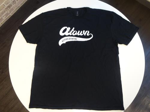 A-Town REPRESENTIN'  GILDAN SOFTSTYLE  Black Men's ( XXL  T-Shirt )