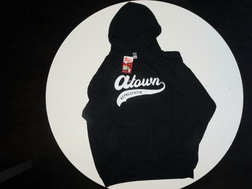 A-Town REPRESENTIN' BLACK GILDAN HEAVY BLEND PULLOVER HOODIE  ( Size : Small )