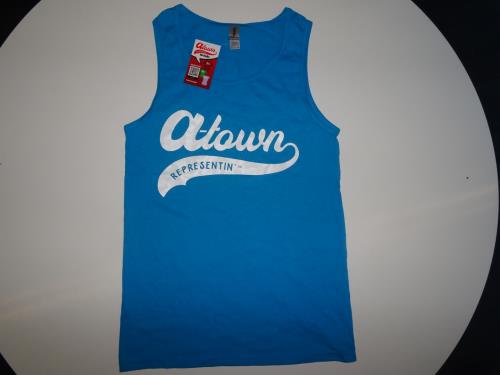 A-Town REPRESENTIN"  "SAPPHIRE"  GILDAN ULTRA 100% COTTON TANK TOP  ( Size: Small )