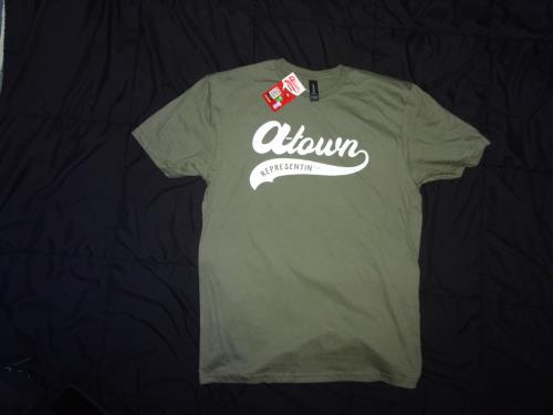 A-Town REPRESENTIN" "MILITARY GREEN" GILDAN ADULT SOFTSTYLE T-SHIRT Size: Medium